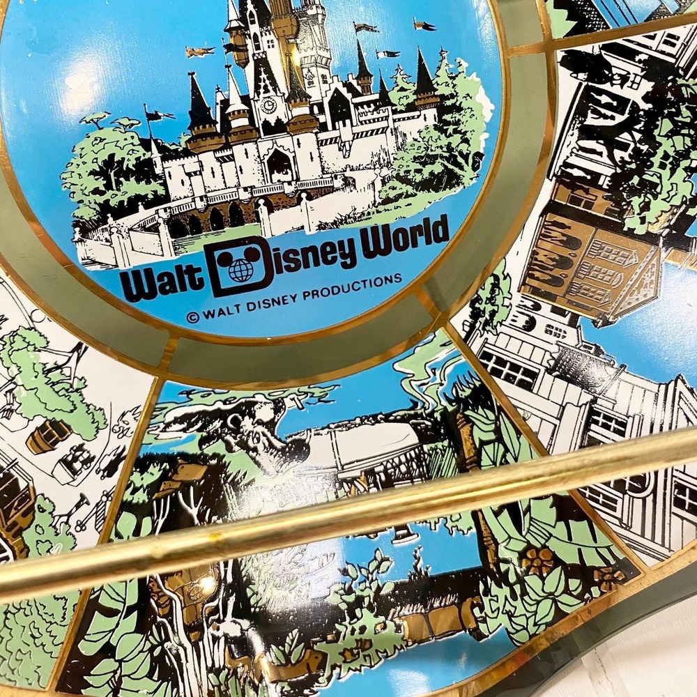 Vintage 1970s Walt Disney World Bowl, Houzz Glass Magic Kingdom Decor - Picture 5 of 10